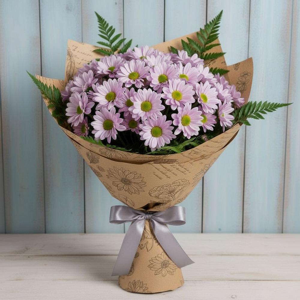 Букет соблазн в Ясногорске Забайкальского края Букет цветов из: Хризантемы в Ясногорске Забайкальского края