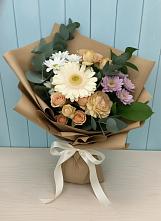 Букет цветов из:  Герберы и Хризантемы в Ясногорске Забайкальского края